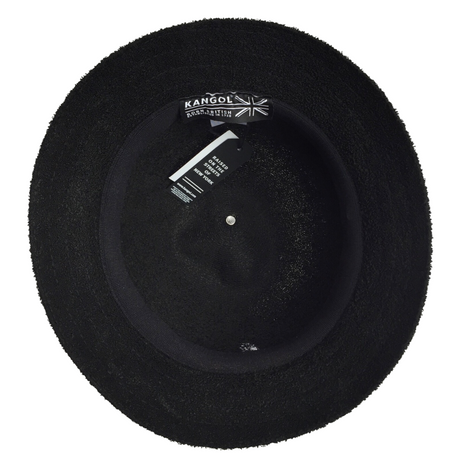 Kangol Bermuda Casual Bucket Hat - Black (Summer Camping Beach Fishing Cap 0397BC)