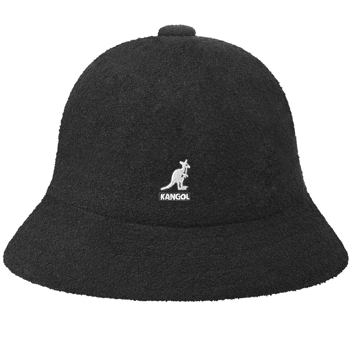 Kangol Bermuda Casual Bucket Hat - Black (Summer Camping Beach Fishing Cap 0397BC)