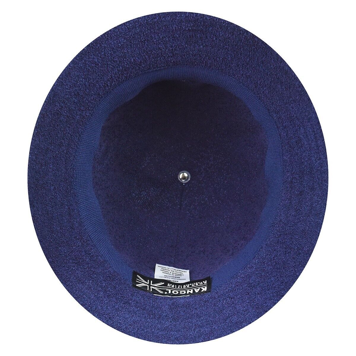 KANGOL Bermuda Casual Bucket Hat Terry Towelling Cap - Navy