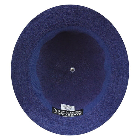 KANGOL Bermuda Casual Bucket Hat Terry Towelling Cap - Navy