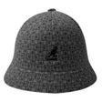 KANGOL Escher Check Kids Casual Bucket Hat - Black (Round Childrens Cap)