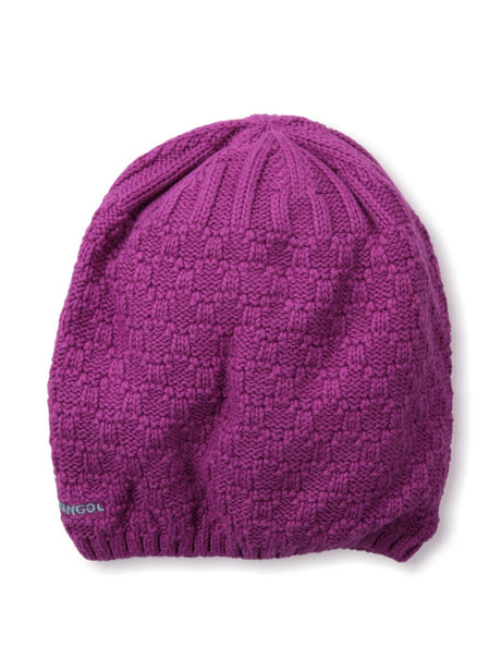 Kangol Kids Lozenge Knit Pull On Beanie - Pink (100% Cotton Childrens Hat)