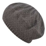 Kangol Kids Lozenge Knit Beret Hat Warm Winter French - Grey - One Size