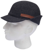 KANGOL Angle Tweed Havelock Hat - Black (Winter Wool Earlap Made in Italy K0741LX)