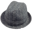 KANGOL Kids Herringbone Player Trilby Hat K0795KK Brimmed Fedora Childrens Cap