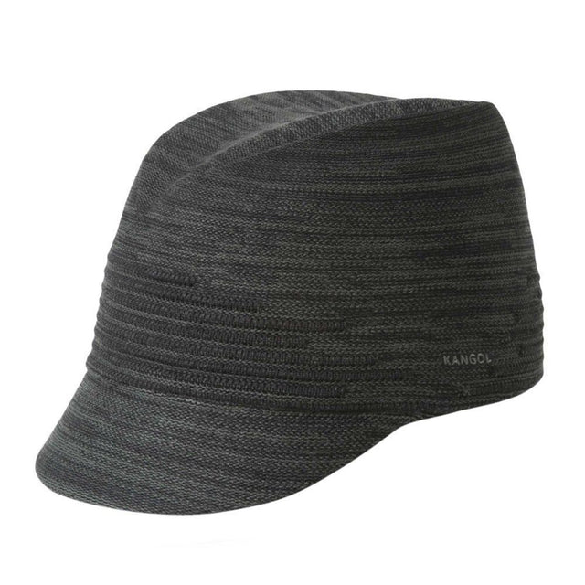 KANGOL Angle Stripe Colette Hat Cap Wool Blend K1262FA Knit Military Trilby - Black - XL