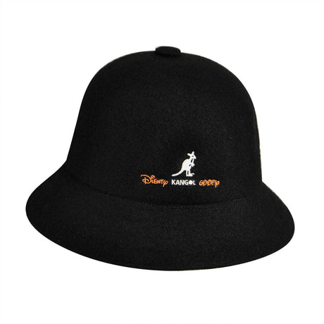 KANGOL Disney Casual Bucket Hat K1489FA Wool Blend 75th Anniversary Winter Cap - Black - M