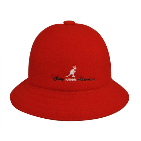 KANGOL Disney Casual Bucket Hat K1489FA Wool Blend 75th Anniversary Winter Cap - Red - XL