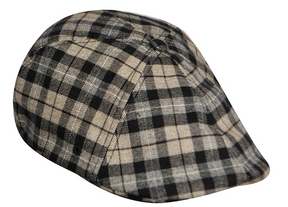 Kangol Plaid Mens 504 Ivy Cap - Velvet Check L/XL (Flexfit Driving Baker Boy Hat K1499FA)