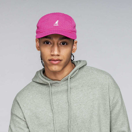 Kangol Womens Embossed 5 Panel Hat Baseball Cap with Adjustable Back - Pink