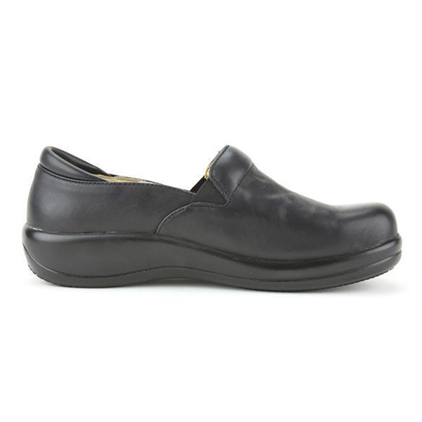 Alegria Keli Nursing Shoes Slip On Womens Work Hospitality - Black Nappa