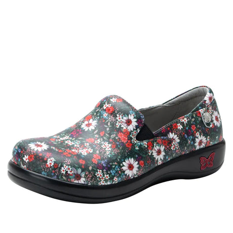 Alegria Keli Nursing Shoes Slip On Womens Work Hospitality in Sugar N Red Spice