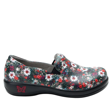 Alegria Keli Nursing Shoes Slip On Womens Work Hospitality in Sugar N Red Spice