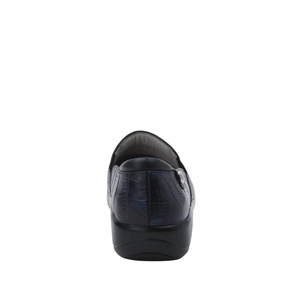 Alegria Womens Keli Professional Nursing Shoes Slip On Leather - Croco Noche