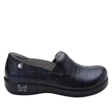 Alegria Womens Keli Professional Nursing Shoes Slip On Leather - Croco Noche