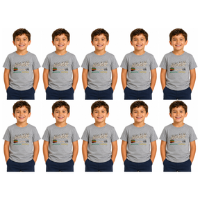 10x Kids Koala Melbourne Australia T-Shirt Bulk Pack - Grey (100% Cotton Childrens Souvenir Gift Top) - 4