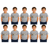 10x Kids Koala Melbourne Australia T-Shirt Bulk Pack - Grey (100% Cotton Childrens Souvenir Gift Top) - 6
