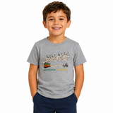 Kids Koala Melbourne Australia T-Shirt - Grey (100% Cotton Childrens Souvenir Gift Top)