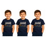 3x Kids Koala Melbourne Australia T-Shirt Pack - Navy Blue (100% Cotton Childrens Souvenir Gift Top) - 8