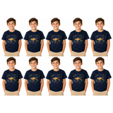 10x Kids Kangaroo Australia T-Shirt Bulk Pack - Navy Blue (100% Cotton Childrens Souvenir Gift Top)