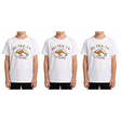 3x Kids Kangaroo Australia T-Shirt Pack - White (100% Cotton Childrens Souvenir Gift Top)