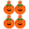 4x Kids Orange Pumpkin Costume Bulk Pack - Unisex (Book Week & Halloween Fancy Dress)
