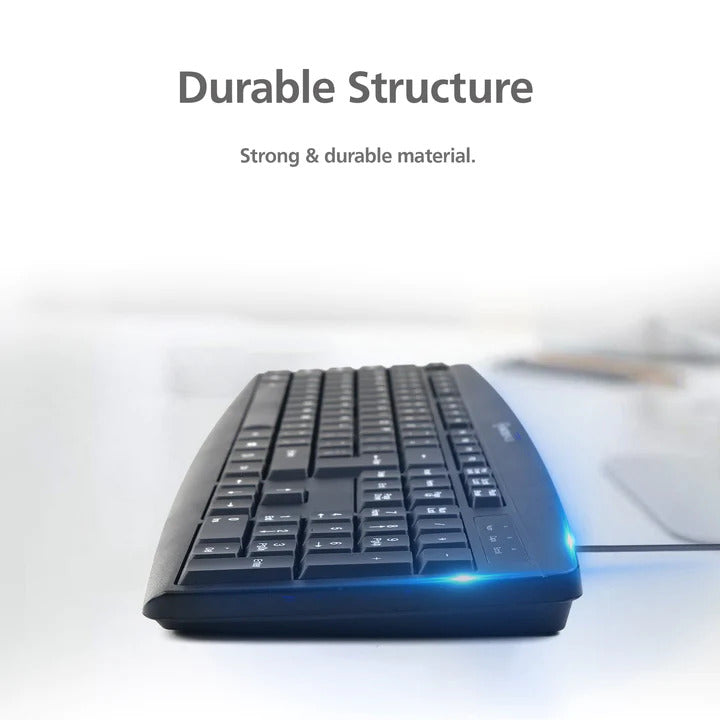 Classic Wired Keyboard and Mouse Combo