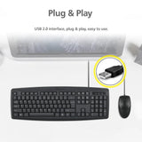 Classic Wired Keyboard and Mouse Combo