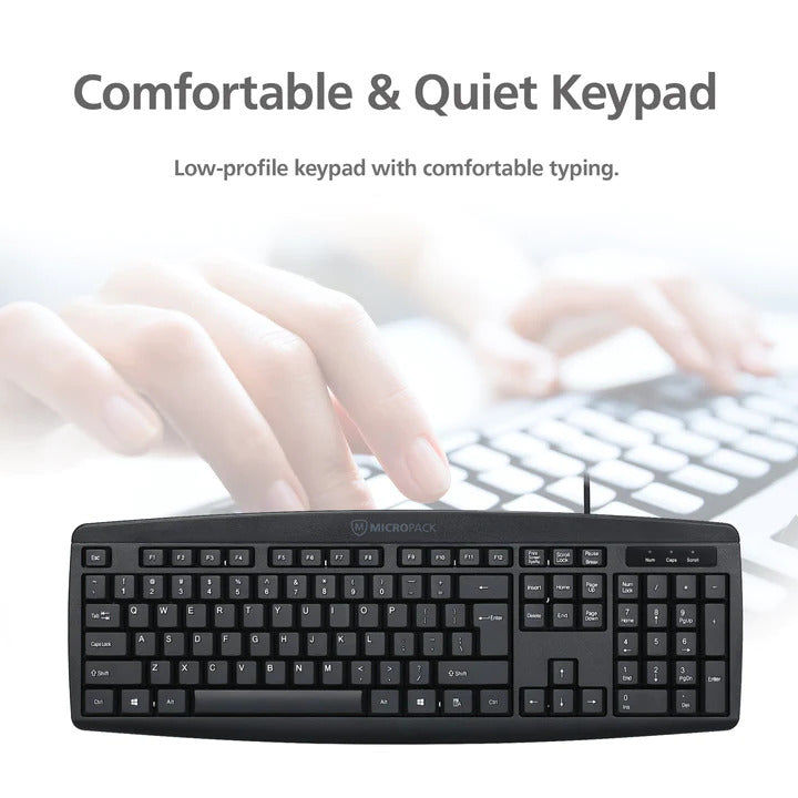 Classic Wired Keyboard and Mouse Combo