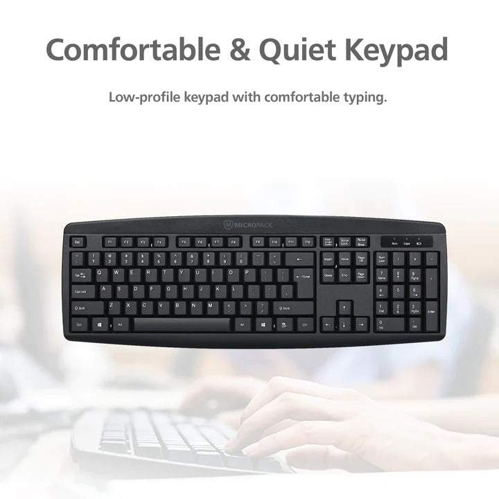 Water Resistant iFree Lite Classic Wireless Keyboard and Mouse Combo Set