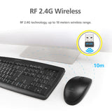 Water Resistant iFree Lite Classic Wireless Keyboard and Mouse Combo Set