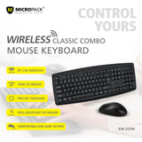 Water Resistant iFree Lite Classic Wireless Keyboard and Mouse Combo Set