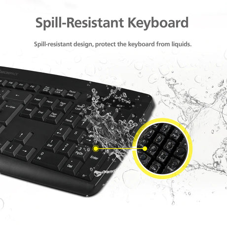 Water Resistant iFree Lite Classic Wireless Keyboard and Mouse Combo Set