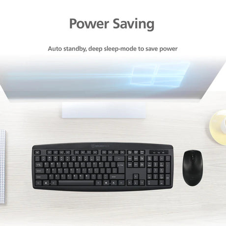 Water Resistant iFree Lite Classic Wireless Keyboard and Mouse Combo Set