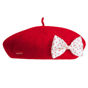 KANGOL Disney Anglobasque Beret - Red - S (100% Wool Limited Edition)