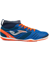 Joma Mens Knit 805 Indoor Futsal Sock Shoes Football Boots in Royal/Orange - EU 44.5