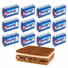 Knoppers Wafers 96 Pack 200g Milk Chocolate Hazelnut Snack - Made in Germany (Fresh Batch)