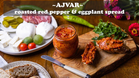 3x 350g Konex Tiva Ajvar Spread Bulk Pack - Mild Roasted Pepper Relish Dip - Product of Bulgaria