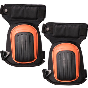 Portwest KP60 Thigh Support Knee Pads - Gel Cushion, Non-Slip in Black/Orange (1 Pack of 2)