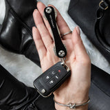 KeySmart Compact Key Holder & Organiser - Holds 8 Keys - Black