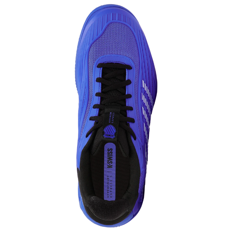 K-Swiss Mens Hypercourt Express 3 Clay Tennis Shoes in Dazzling Blue/Black White