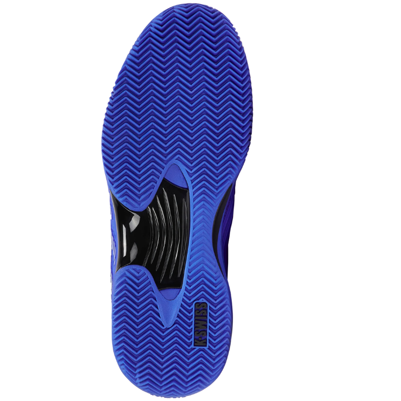 K-Swiss Mens Hypercourt Express 3 Clay Tennis Shoes in Dazzling Blue/Black White