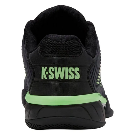 K-Swiss Mens Hypercourt Express 2 Tennis/Padel Shoes in Black/Soft Neon Green