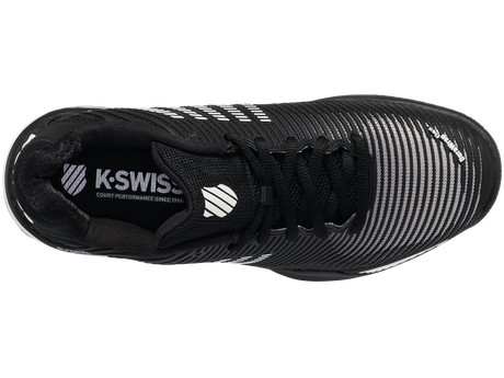 K-Swiss Mens Hypercourt Express 2 Tennis Shoes Durawrap Flex CMEVA in Black/White