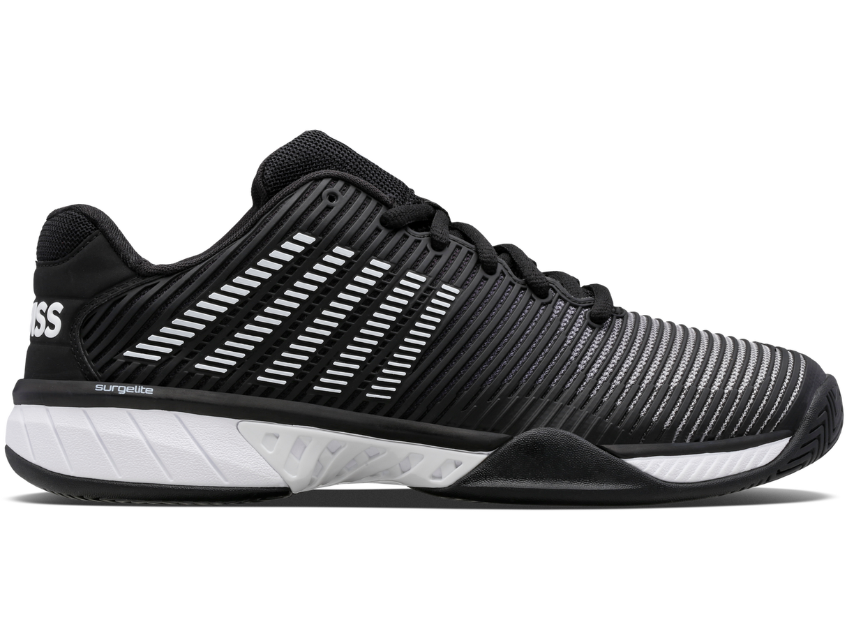 K-Swiss Mens Hypercourt Express 2 Tennis Shoes Durawrap Flex CMEVA in Black/White