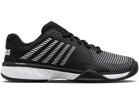 K-Swiss Mens Hypercourt Express 2 Tennis Shoes Durawrap Flex CMEVA in Black/White