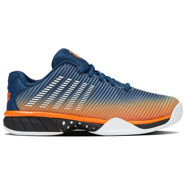 K-Swiss Mens Hypercourt Express 2 Tennis Shoes in Blue Opal/Orange - US 13