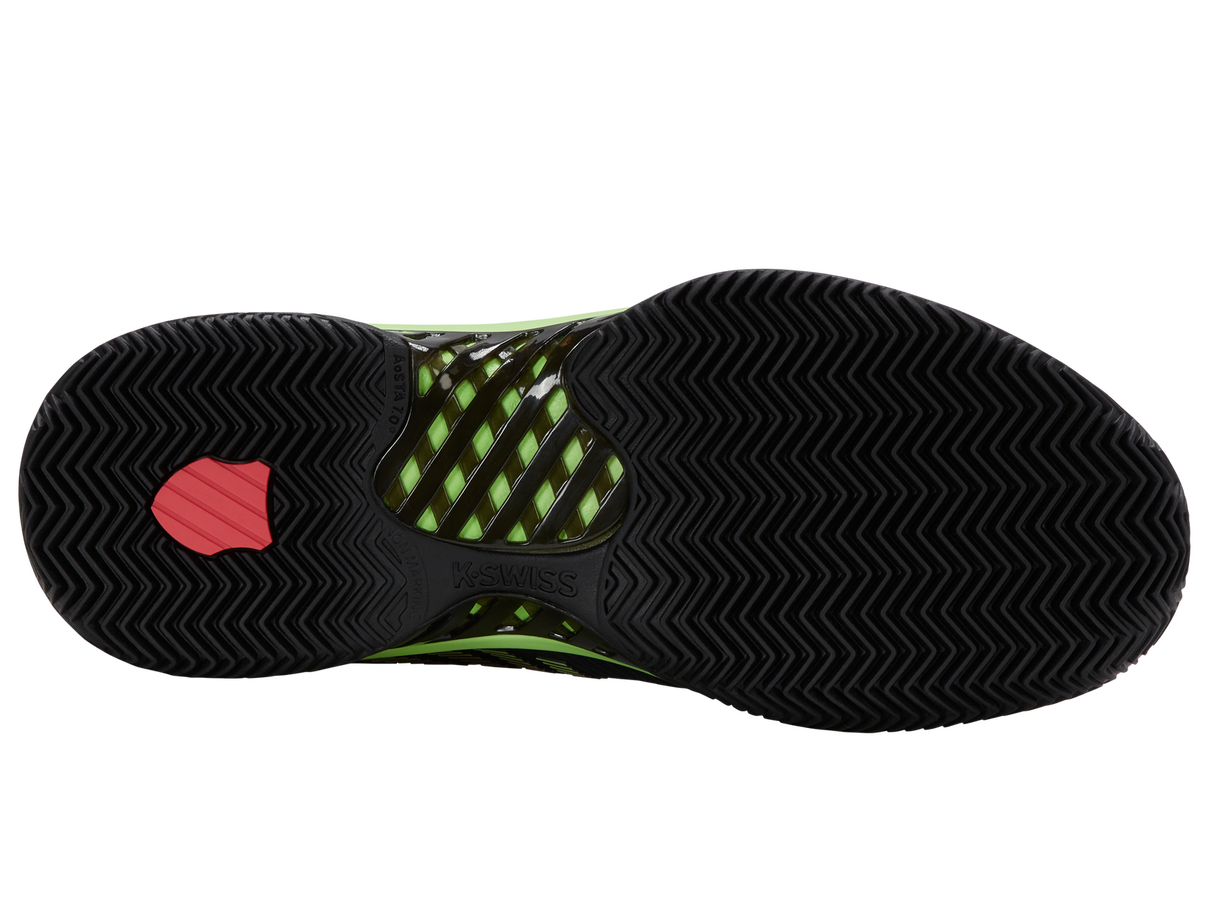 K-Swiss Mens Hypercourt Express 2 Clay Court Tennis Shoes - Black/Green