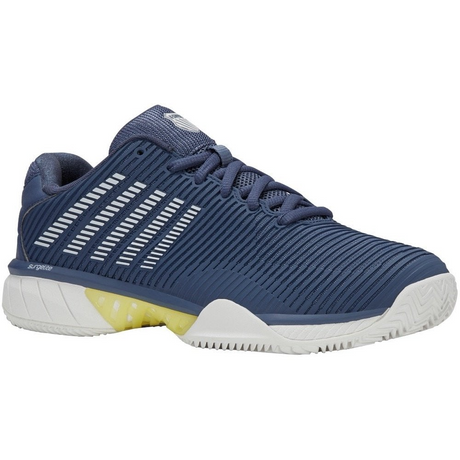 K-Swiss Mens Hypercourt Express 2 Clay Court Tennis Shoes in Indigo/Blanc/Luminary Green