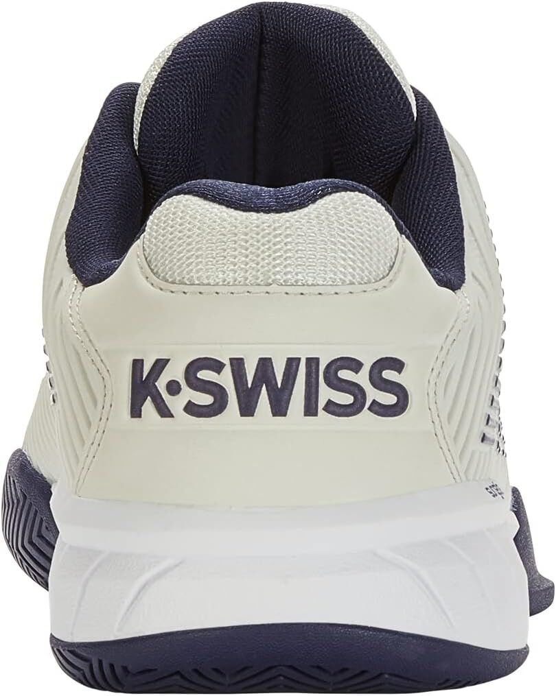 K-Swiss Mens Hypercourt Express 2 Tennis Shoes Wide (2E) in Vaporous Gray/White/Peacoat